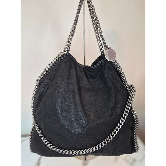 Stella McCartney Falabella Medium Tote Shoulder Bag Vegan Silver Chain - Picture 1 of 3